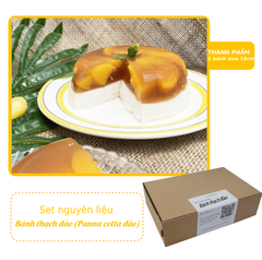 [SNL] Bánh thạch đào (Panna cotta đào)