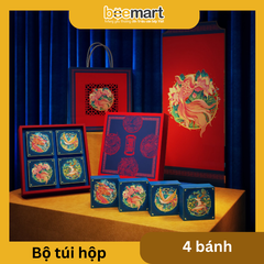 Bộ túi hộp trung thu Phú Quý 4 bánh