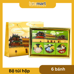 Bộ túi hộp trung thu Nam Phương Vọng Nguyệt 6 bánh