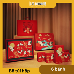 Bộ túi hộp trung thu Tiên Hạc 6 bánh