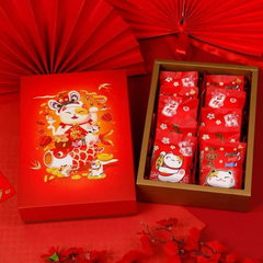 Bộ túi hộp mèo Thần Tài và cá chép