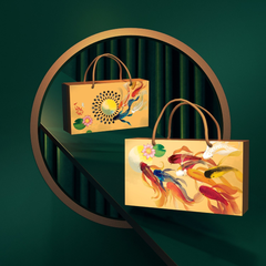 Bộ túi hộp trung thu Lý Ngư 2 bánh