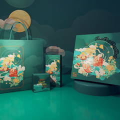 Bộ túi hộp trung thu Nguyệt Cung 4 bánh