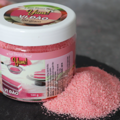 Bột rắc trang trí bánh Yum màu hồng (vị đào) 100g