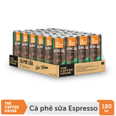 Cà phê sữa Espresso The Coffee House lon 180ml