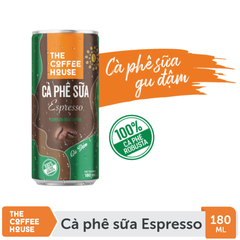 Cà phê sữa Espresso The Coffee House lon 180ml