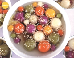 [Bột tạo hình cấp đông] Chè trôi nước viên sẵn (nhân đậu xanh kèm nguyên liệu nấu nước đường)