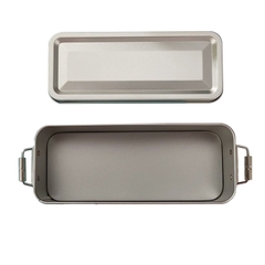 Hộp thiếc chữ nhật nắp khóa cài 15x6x6,5cm