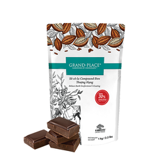 Chocolate compound đen thượng hạng ít đường Grand place 1kg