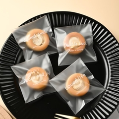 Túi cookies dán mép chữ trong mờ 7*7 (20c)