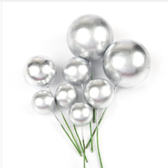 Chùm bóng bạc 3cm (chùm 10 quả)