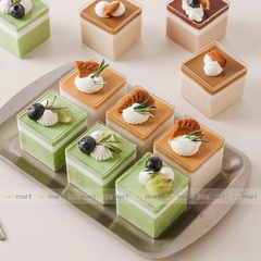 Cốc mica nhựa vuông 60ml (4,2cmx4,5cm)