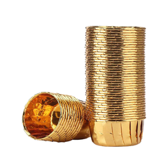 Cup giấy muffin viền nhũ vàng (50c)