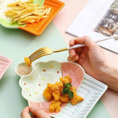 Đĩa sứ hình cây kem