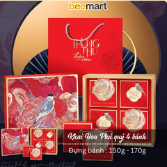 Bộ túi hộp trung thu 4 bánh các mẫu