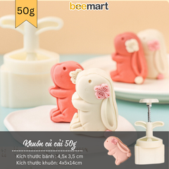 Khuôn lò xo 1 mặt hình thỏ 50g