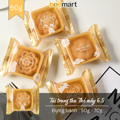 Túi trung thu Thỏ mây số 6.5 đựng bánh 50g (50c)