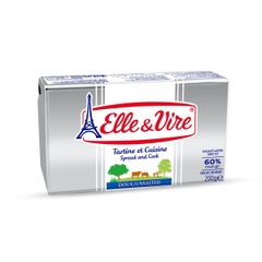 Bơ lạt 60% béo Elle & Vire 200g