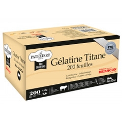 Lá Gelatin 50g Titane 120 Bloom