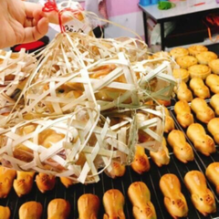 Giỏ đựng bánh trung thu hình con lợn 75g (màu trắng)