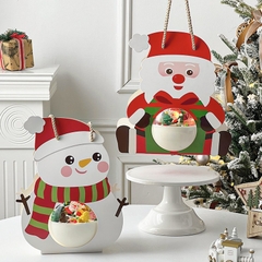 Hộp cầu đựng bánh có quai xách ÔNG GIÀ NOEL