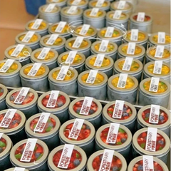 Hộp thiếc tròn nắp trong 9x9x6cm