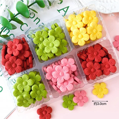 Bánh trang trí hoa 5 cánh mix màu 20g