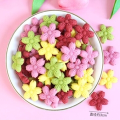 Bánh trang trí hoa đào mix màu 20g