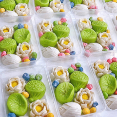 [Bột tạo hình cấp đông] Chè trôi nước Hoa Sen Trắng (kèm đường phèn nấu nước đường)