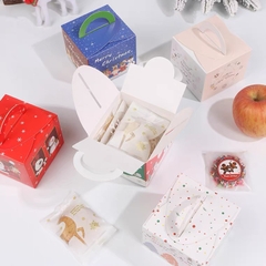 Hộp đựng quà Noel cây thông trắng 8x9x9cm