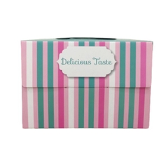 Hộp gato quai xách kèm đế lót hình kẹo ngọt 30cm