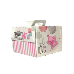 Hộp gato quai xách kèm đế Heo xinh 30cm