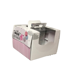 Hộp gato quai xách kèm đế Heo xinh 30cm