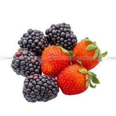 Hộp mix Dâu tây - Phúc bồn tử đen 250g