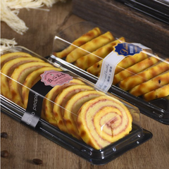 Hộp nhựa đựng bánh bông lan cuộn