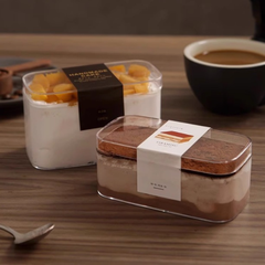 Hũ nhựa mica chữ nhật JL001 280ml