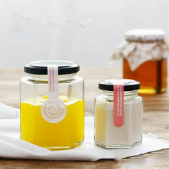 Hũ thủy tinh lục giác 280ml