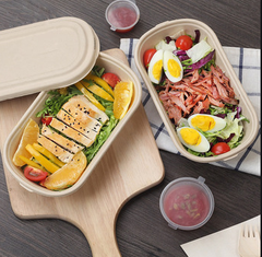 Hộp bã mía 1 ngăn có nắp rời 229x134x44mm (nắp bã mía)