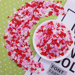 Kẹo trang trí tim trắng, hồng, đỏ có lỗ 50g