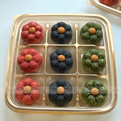 Hộp nhựa đựng bánh 9 ô 22x22x7cm