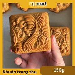 Khuôn trung thu lò xo sóng nước vuông 1 mặt 150g