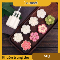 Khuôn trung thu hoa mai 4 mặt 50g