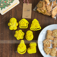 Khuôn nhấn cookies nhiều hình giáng sinh