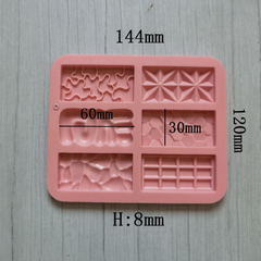Khuôn silicon đổ socola bức tường hoa văn