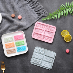 Khuôn silicon đổ socola bức tường hoa văn