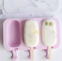 Khuôn kem silicon kèm que