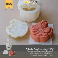 Khuôn trung thu lò xo cá vàng 1 mặt 150g