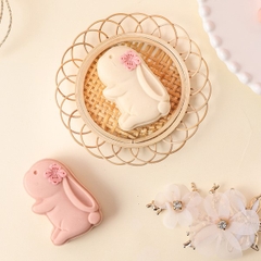 Khuôn trung thu lò xo 1 mặt thỏ dễ thương 75g