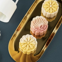 Khuôn trung thu lò xo 2 mặt hoa nhỏ 50g