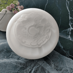 Khuôn trung thu lò xo Teflon 150gr 1 mặt Rồng có vảy uốn